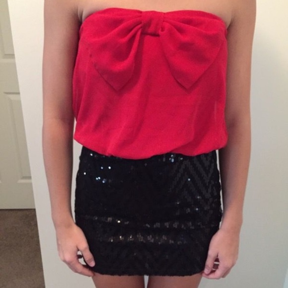Charlotte Russe Dress Strapless Size Small‎ - Picture 1 of 8
